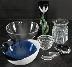 Orrefors, Kosta, Johansfors, Gullaskruf. Samling glas.8