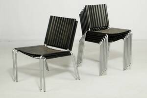 Peter Karpf. Otte stabelbare stole 8