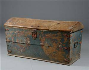 Barok kiste af egetræ, 1700-tallet
