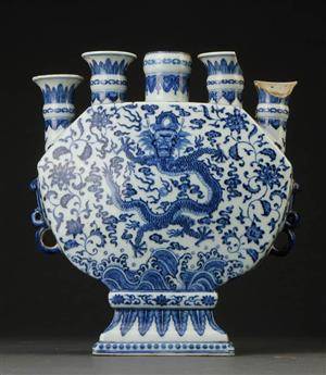Kinesisk vase af porcelæn, Chien Lung 1736-1795