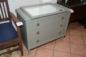 Byrå 3 st lådor spegel, Gustaviansk stil