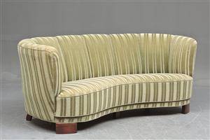 Dansk møbelproducent Sofa i let buet form, 193040erne