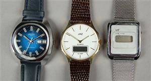 Tre New Old Stock herrearmbåndsure 3