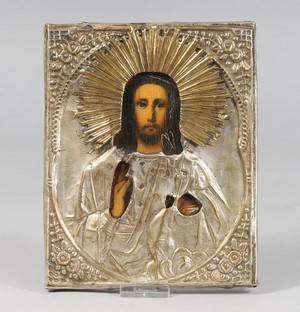 Ikon, Ryssland samt plakett Revillon, 181900-tal 2