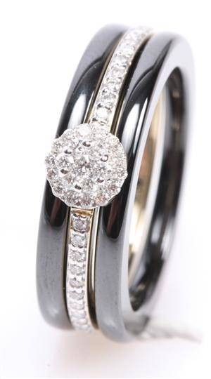 Ceramic Collection. Samlering m diamanter, 14 kt guld 3