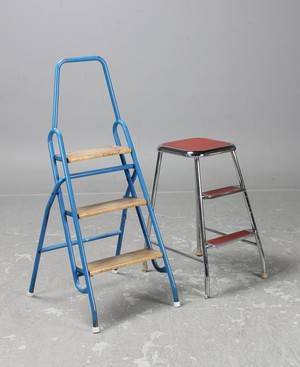 Stege samt stegpall, industridesign