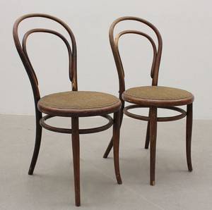 Stolar, ett par, Michael Thonet, modell No 14