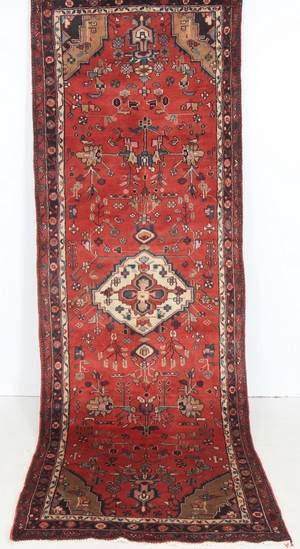 Persisk handknuten gallerimatta Mehraban, 310x108 cm