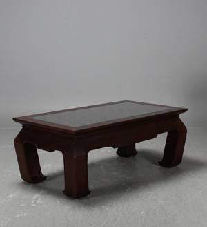 Slutpris för soffbord, mahogny, asiatisk stil