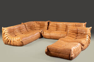 Michel Ducaroy. Togo Suite in Kentucky Pull Up Leder für Ligne Roset 5 Diese Ware steht erneut zur Auktion unter der Warennummer 5766004