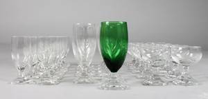 Glasservis, kristall, 33 delar, Sverige, 1900-talets mitt