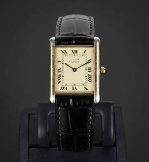 Cartier Tank Vermeil damearmbåndsur af forgyldt sterlingsølv