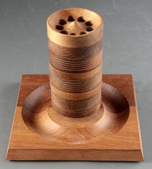 Piet Hein 1905-1996. TÃ¥rnspil Tower Game af massiv eg Denne vare er sat til omsalg under nyt varenummer 5063851