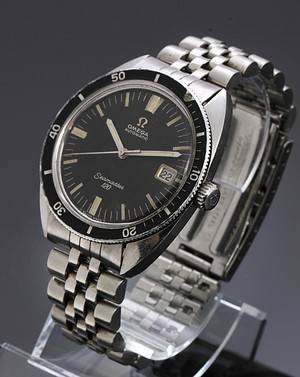 Omega Seamaster 120. Vintage herreur i stål med dato, ca. 1967