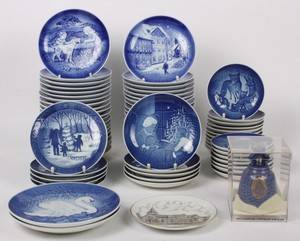 Samling platter. Kgl. Porcelæn, Desirée samt BG. 71