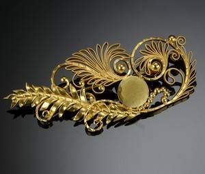 Johan Rohde for Georg Jensen Broche af guld 18 kt.