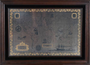 Franklin Mint. The Royal Geographical Society Silver Map,