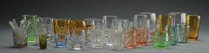 Fyens Glasværk m.fl. Samling børneglas, vandglas, krus og toddypinde 42