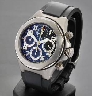 Girard-Perregaux `Laureato Evo3´. Herrechronograf i titanium