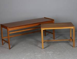 Sidobord, teak, 2 st