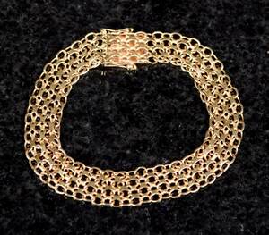 Krysslänk Armband 18K Guld 1966