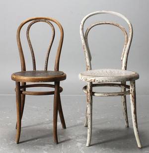 Thonet, caféstolar nr 14 samt nr 18, 1800-talets slut