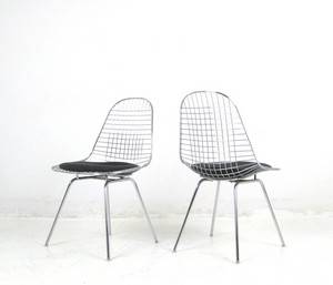 Charles Ray Eames, Paar Wire Chairs von Vitra 2
