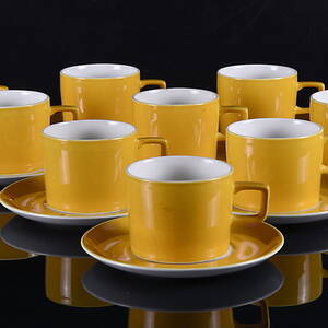 KAFFESERVISDELAR, 20 stycken, porslin, Pagnossin, Italien.