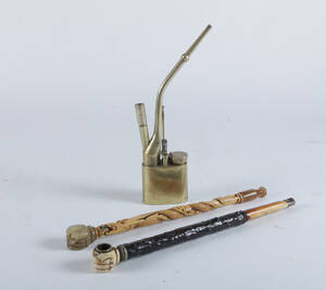 Samling opiumspiber 18001900-tallet 3