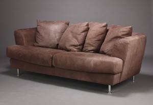 To-pers. sofa, bøffelskind