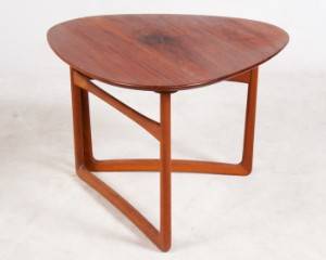 Peter Hvidt Orla Mølgaard-Nielsen, Seltener Coffee Table Sofatisch Klapptisch in Teak Modell FD 1857, für France Søn