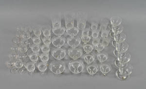Kosta, Diamant, glasservis, samt glas Rejmyre 54