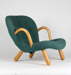 Muslingestol Clam Chair, 1940-tal