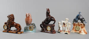 Kaminure af fajance m.m. 19401950erne. 5