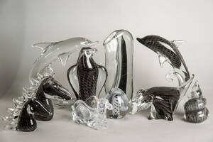 Marcolin - Schweden, Glasfiguren und Glasfiguren von Sevres und Vannes de Chatel Objekte 10