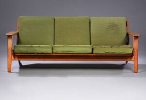 Hans J. Wegner. Trepers. sofa, teak, model GE-2903