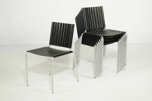 Peter Karpf. Otte stabelbare stole 8