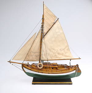 SKEPPSMODELL, Kutter, ruffad, Sten Eriksson, 1900-tal.
