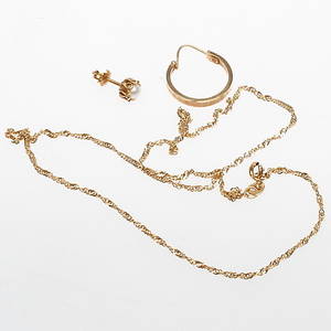 GULDSMYCKEN, 18k guld, vikt ca 4,5 gr.