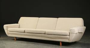 Georg Thams. Tre-pers. sofa, uld