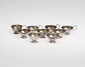 PUNSCHMUGGAR, 9 st, silver, 1900-tal.