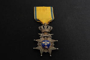 KUNGLIGA SVÄRDSORDEN, Svärdstecken , silver och emalj Sverige, 1900-tal.