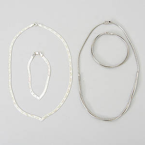 GARNITYRER, 2 set, silver.