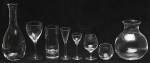 GLASSERVIS, 73 delar, Chateau, Bertil Vallien, Kosta Boda.