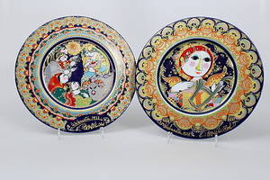 JULTALLRIKAR porslin, 2 stycken, 1977 och 1978, design Björn Winblad, Rosenthal.