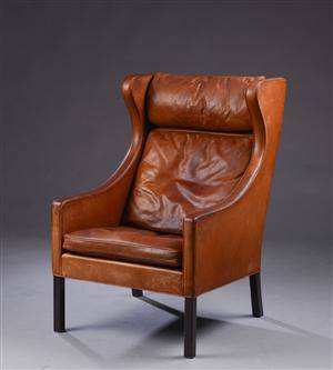 Børge Mogensen. Øreklapstol, model 2204
