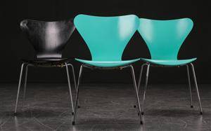Arne Jacobsen. Tre syver-stole, model 3107 3