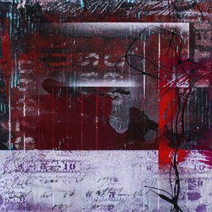 Mikael Altersten, Urban delight I, mixed media på duk