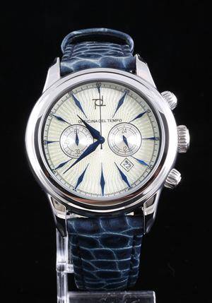 Officina Del Tempo chronograph calendar wristwatch