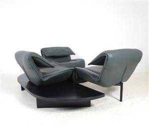 Vico Magistretti, Lounge Sofa Modell Veranda in Leder
